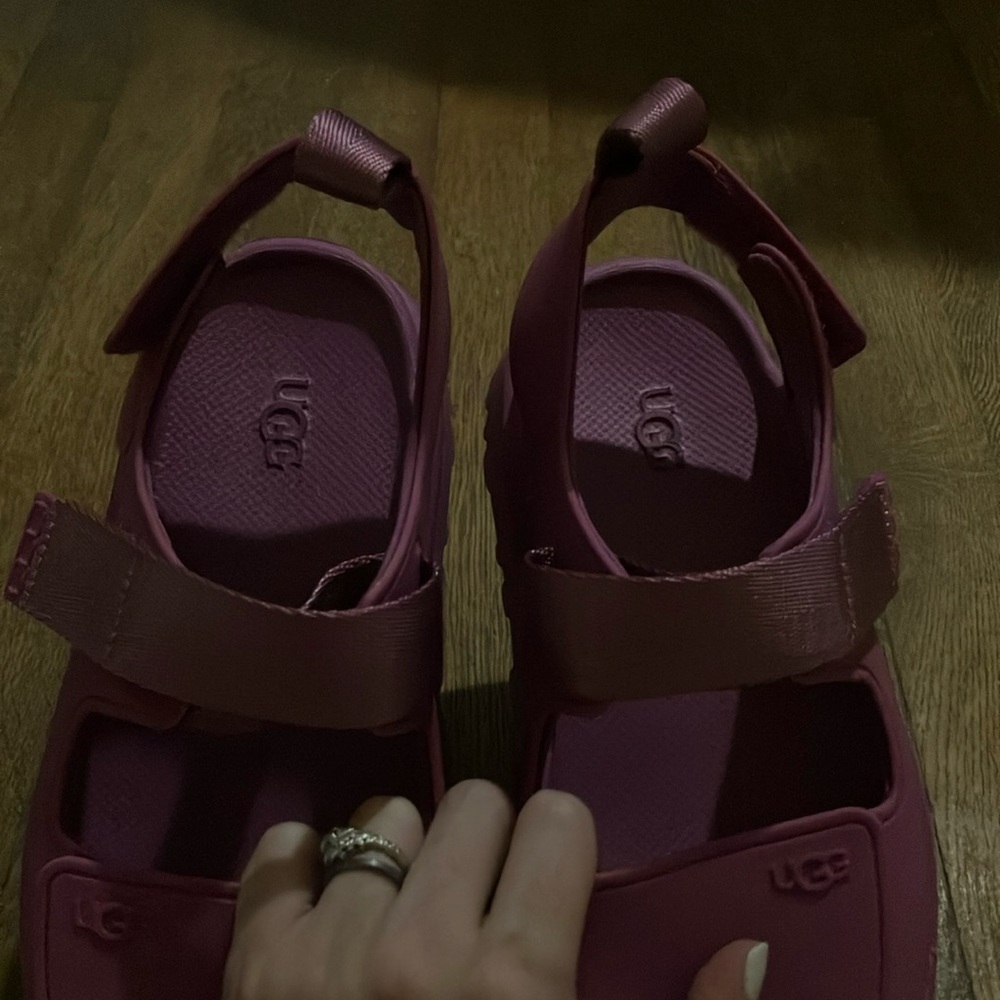 UGG Pink Platform Sandals with Sporty Straps - Picture 2 of 4